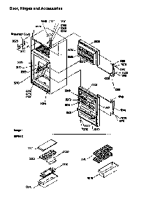 Section 2 Diagram and Parts List for TH25TL-P1303001WL  Amana Refrigerator