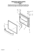 FREEZER DOOR PARTS Diagram and Parts List for MBB1952HEW14  Maytag Refrigerator