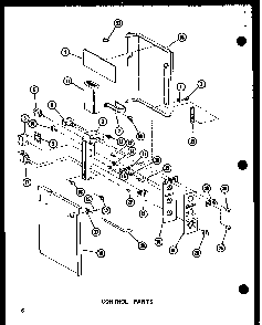 Control Parts Diagram and Parts List for ES218D-3MT P67535-1R Amana Air Conditioner