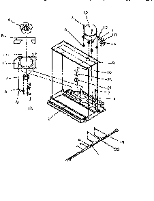 Compressor Compartment Diagram and Parts List for TR21S4E-P1196103WE  Amana Refrigerator