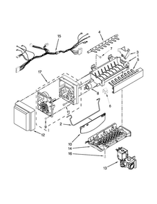 Icemaker Parts Diagram and Parts List for MFI2670XEM7  Maytag Refrigerator