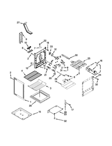Chassis Parts Diagram and Parts List for MER8800DH0  Maytag Range