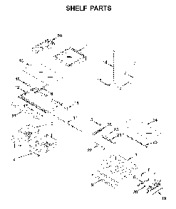 Shelf parts Diagram and Parts List for MFI2570FEZ08  Maytag Refrigerator