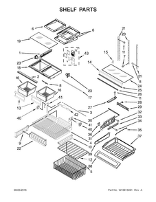 Part Location Diagram of W10528936 Whirlpool TRIM
