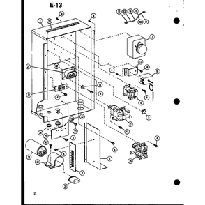 Diagram 1 Diagram and Parts List for ERHQ18-W01B P68522-1C Amana Air Conditioner