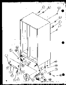 Drain And Rollers Diagram and Parts List for 36511W-P1121603WW  Amana Refrigerator