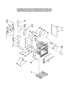 Chassis Parts Diagram and Parts List for JER8895BAS12  Jenn-Air Range