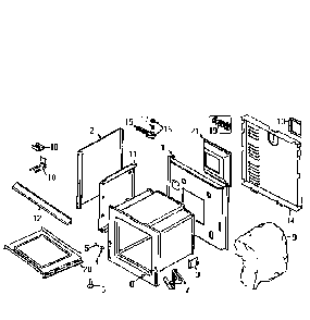 Body (serial prefix 11) Diagram and Parts List for 6294576  Maytag Range