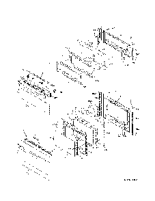 Doors Diagram and Parts List for 79097313412  Kenmore Range