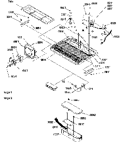 Machine Compartment Diagram and Parts List for SX22SW-P1190210WW  Amana Refrigerator