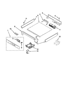 Control Panel Parts Diagram and Parts List for JJW2827WB00  Jenn-Air Wall Oven