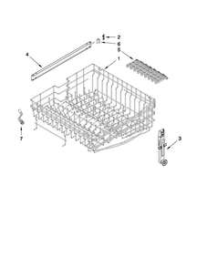 Upper Rack And Track Parts Diagram and Parts List for MDBH969AWB2  Maytag Dishwasher