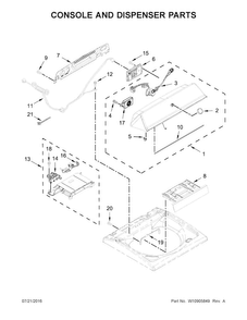 Part Location Diagram of W11400681 Whirlpool Electric Control Board