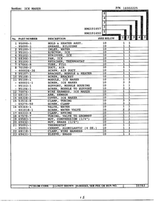 Ice Maker Page 2 Diagram and Parts List for 191457  Admiral Refrigerator
