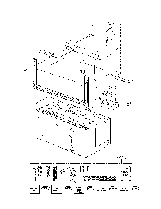 Installation Part Diagram and Parts List for 72185032011  Kenmore Microwave Oven Combo