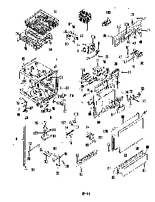 Control Panel, Door, Rack, Det.cup & Tub Diagram and Parts List for DU8A-03  Magic Chef Dishwasher