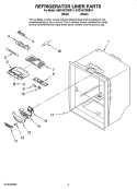 REFRIGERATOR LINER PARTS Diagram and Parts List for ABB1927DEW14  Amana Refrigerator