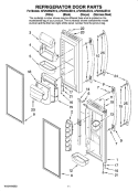 Part Location Diagram of WP12722813W Whirlpool Vertical Mullion Rail - White