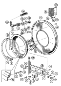 DOOR Diagram and Parts List for MFX95PNAVS  Maytag Washer