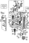 DOOR LOCK ASSEMBLY Diagram and Parts List for MFX95PNAVS  Maytag Washer