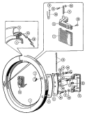 DOOR Diagram and Parts List for MFR35MCAVS  Maytag Washer