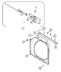 DOOR SHROUD & DOOR LATCH ASSEMBLY Diagram and Parts List for MAH14PNAGW  Maytag Washer