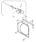 DOOR SHROUD & DOOR LATCH ASSEMBLY (WASH) Diagram and Parts List for MLG19PDCXW  Maytag Washer Dryer Combo