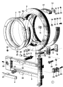 DOOR Diagram and Parts List for MFS100PAVS  Maytag Washer