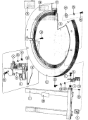 DOOR Diagram and Parts List for MFS50PNAVS  Maytag Washer