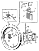 DOOR Diagram and Parts List for MFR35MNAVS  Maytag Washer
