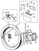 DOOR Diagram and Parts List for MFR50PDAVS  Maytag Washer