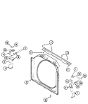 DOOR SHROUD (WASH) Diagram and Parts List for MLG19PDBGW  Maytag Washer Dryer Combo