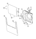 DOOR & FRONT PANEL (WASHER) Diagram and Parts List for MLG19PDDGW  Maytag Dryer