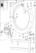 DOOR Diagram and Parts List for MFS50PNDVS  Maytag Washer