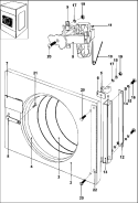 DOOR Diagram and Parts List for MFS35PNDVS  Maytag Washer
