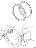 DOOR Diagram and Parts List for MFR30PDCTS  Maytag Washer