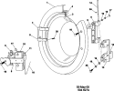 Part Location Diagram of WP23001171 Whirlpool BASE- HING *COMMERCIAL PART*