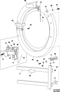DOOR Diagram and Parts List for MFS35PNFTS  Maytag Washer