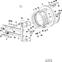 Part Location Diagram of 23002677 Whirlpool HANDLE