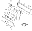 CONTROL PANEL Diagram and Parts List for MAT12CSLGW  Maytag Washer