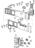CONTROL PANEL Diagram and Parts List for MFR50MCAVS  Maytag Washer