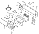 CONTROL PANEL Diagram and Parts List for MAH14PDAAL  Maytag Washer