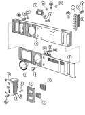 CONTROL PANEL (MC) Diagram and Parts List for MFR35MCAVS  Maytag Washer