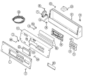 CONTROL PANEL Diagram and Parts List for MAH14PRAWW  Maytag Washer