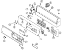CONTROL PANEL Diagram and Parts List for MAT12PRAEW  Maytag Washer