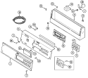 CONTROL PANEL Diagram and Parts List for MAH21PDA3W  Maytag Washer