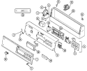 CONTROL PANEL Diagram and Parts List for MAT12PRSAW  Maytag Washer