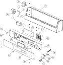 CONTROL PANEL Diagram and Parts List for MAT13PNDEW  Maytag Washer