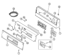 CONTROL PANEL Diagram and Parts List for MAH21PDDWW  Maytag Washer