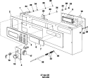 CONTROL PANEL Diagram and Parts List for MFS35PNFTS  Maytag Washer